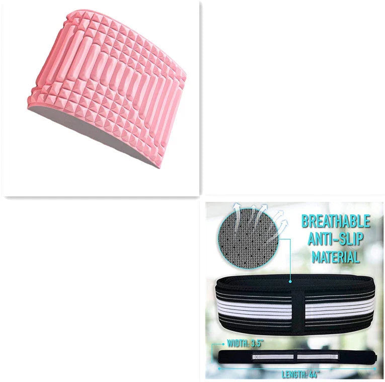 Premium lumbar spine massager for back, neck, and sciatica pain relief made with high-quality EVA foam