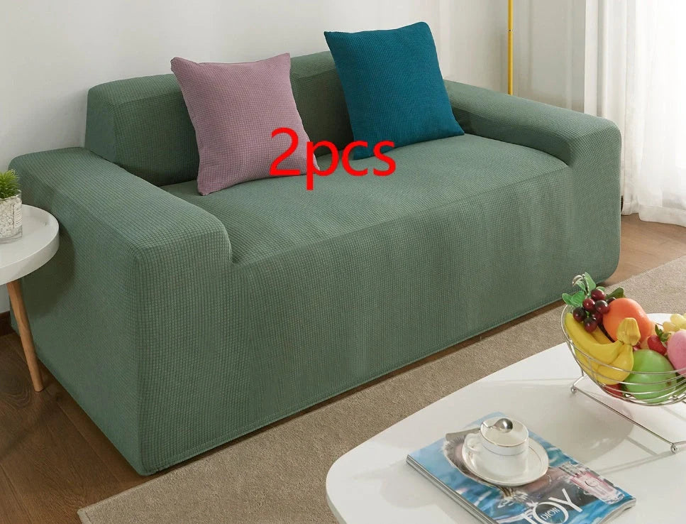 Waterproof polar fleece sofa slipcover in various colours protecting your living room furniture