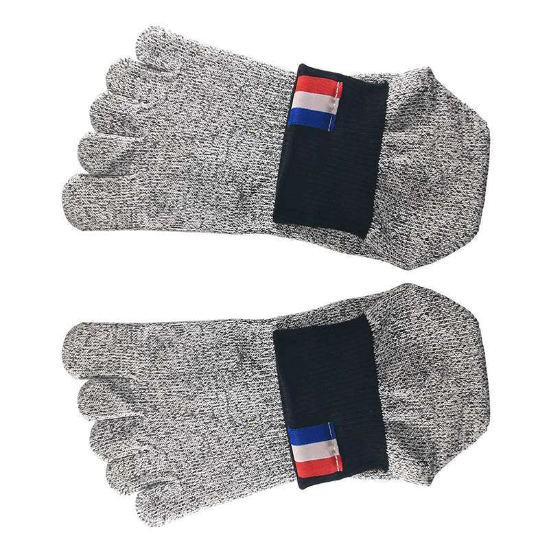 Beach anti-slip socks with five-toe design and silica gel soles for outdoor activities
