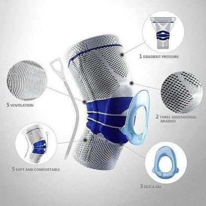 Protective Sports Knee Sleeves for Running and Fitness made of durable nylon material with adjustable strap for customized fit