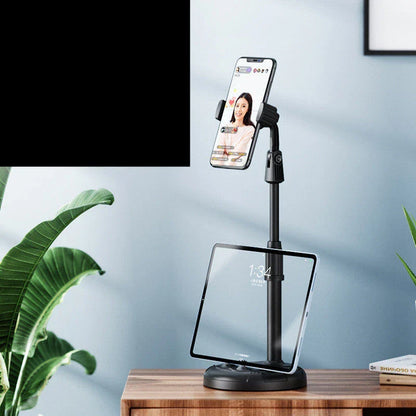 Telescopic phone holder with adjustable height, 360-degree rotation, and cat paw design for versatile mobile device support