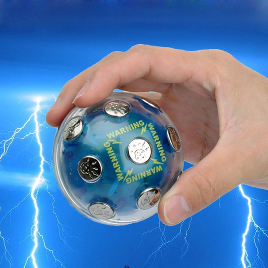 Mini Electric Shocking Ball in blue - safe prank toy for teenagers