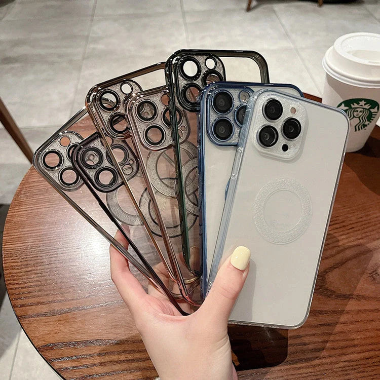 Electroplated Soft Diamond Ring iPhone Case in various colours