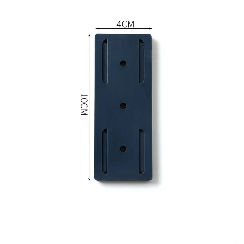 Self-adhesive wall hook in green, blue, white, and pink for cable organisation