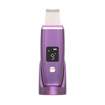 Ultrasonic Vibration Blackhead Remover with LED display and stainless steel shovel