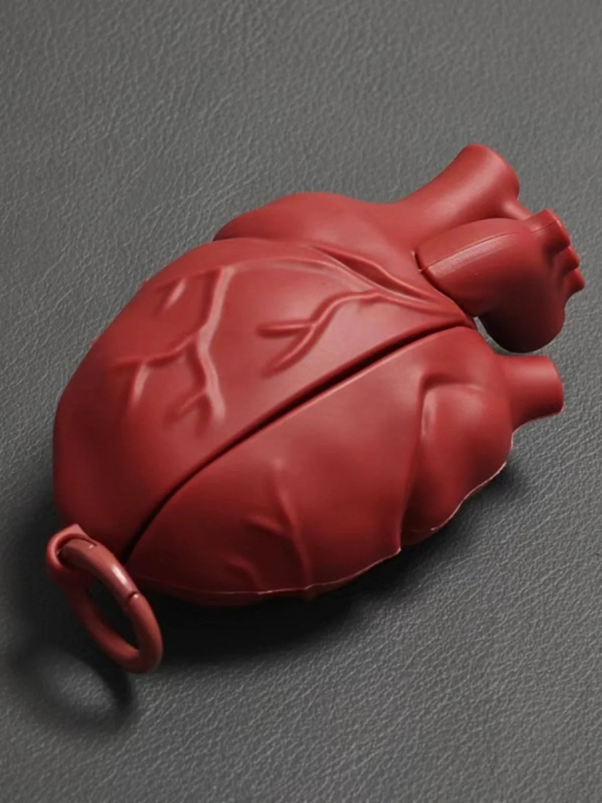 3D Heart Design Silicone Case for AirPods Pro and 3rd Generation in wine red and ivory white
