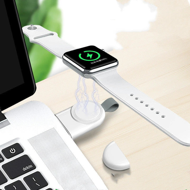 Premium wireless fast charger for smartphones, featuring a sleek and compact design for convenient charging on the go