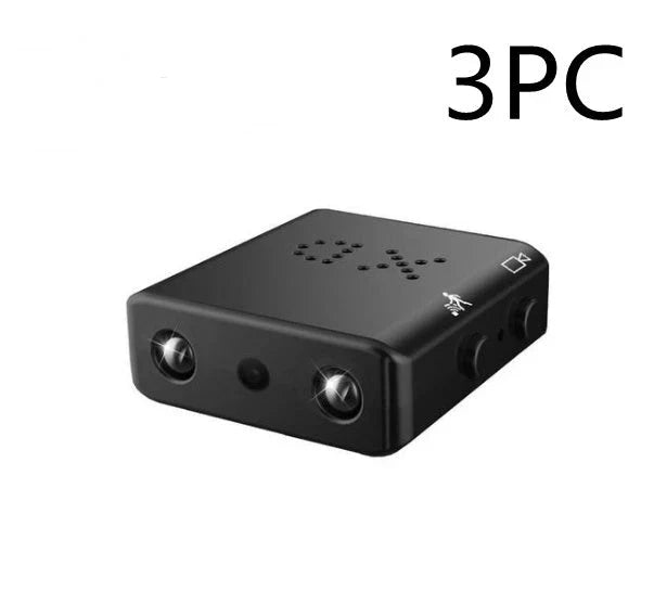 Compact 1080p full HD infrared night vision hidden micro camera for home, business, and vehicle security surveillance