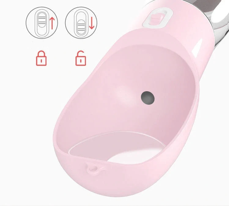 Traveling Out Portable Dog Water Dispenser with food and water compartments