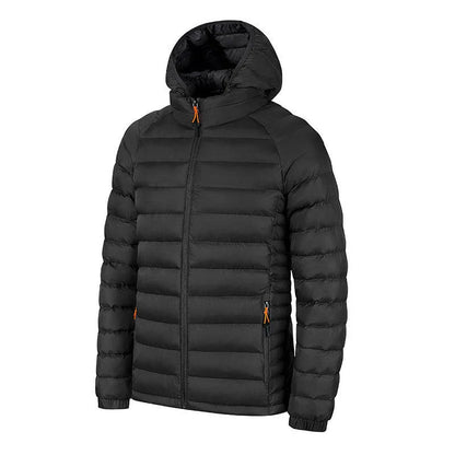 A stylish and versatile hooded jacket with a range of color options, featuring a lightweight design, convenient pockets, and a smooth zipper closure.