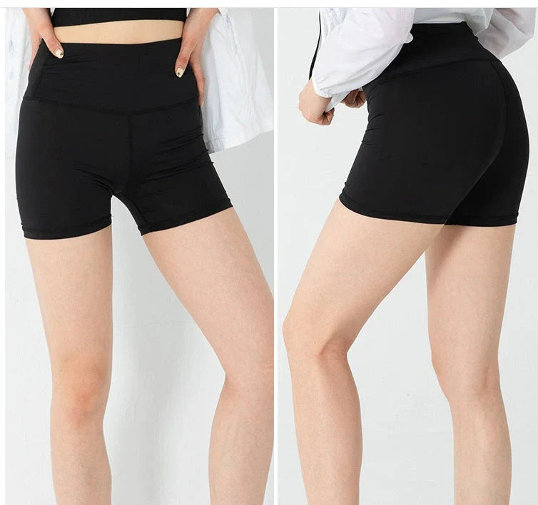 Luxurious silk leggings in black and natural shades, designed to flatter the figure with a light smoothing effect.