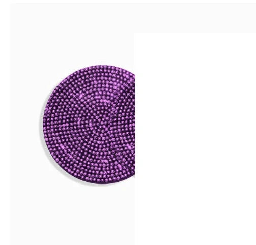 Universal anti-slip silicone cup holder insert with crystal rhinestone design for cars