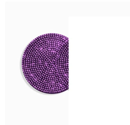 Universal anti-slip silicone cup holder insert with crystal rhinestone design for cars