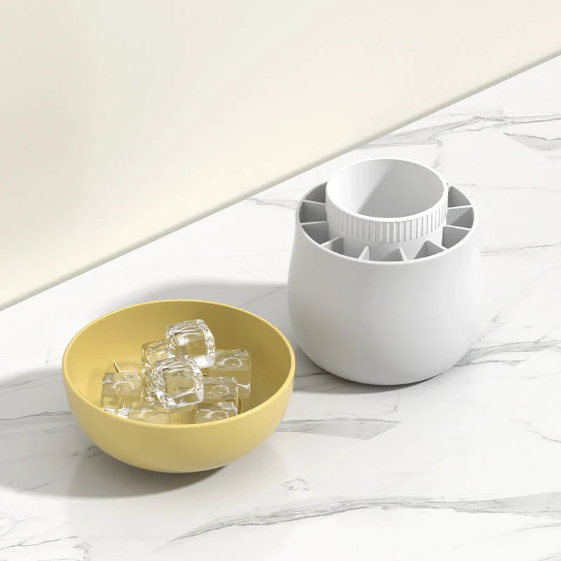 Silicone mushroom-shaped ice cup mold for easy ice making and demoulding