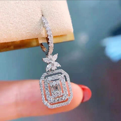 Elegant zirconia bow earrings for women, perfect for any occasion