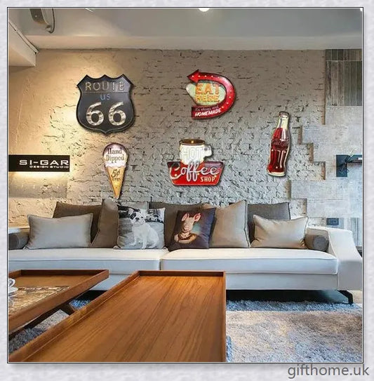 American Iron Ice Cream LED Lamp Wall Decoration Pendant with Milky LED 'Scoop' and Hamburg-style LED Lights