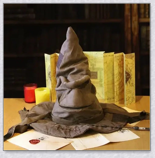 Mystichat Magical Wizard Sorting Hat for Cosplay and Halloween - Authentic Wizarding World Design, High-Quality Materials, Unisex Fit