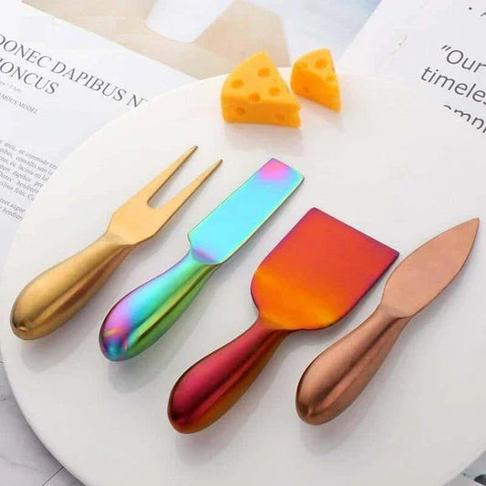 A set of colourful, stainless steel spatulas with a vibrant, glossy finish, designed to elevate your culinary experience.
