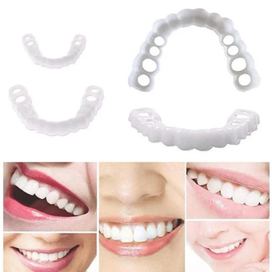 Snap-on dentures providing a natural-looking, perfect smile solution