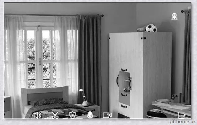 Care Home Security Panda Camera - a 1080p surveillance camera with motion detection, night vision, and two-way communication for elderly care facilities