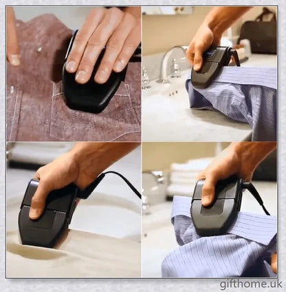 Folding Portable Iron Compact Touch Up Mini Travel Iron - A compact, foldable travel iron with Teflon non-stick plate and adjustable temperature settings for versatile fabric care