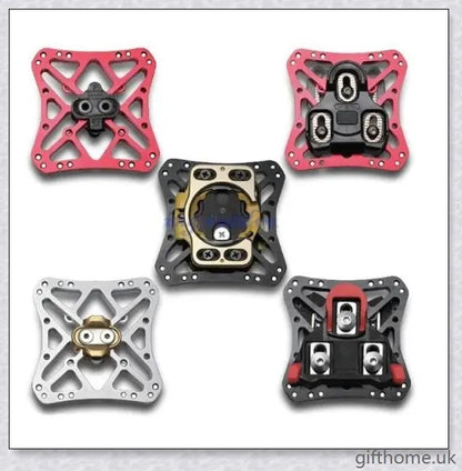 Lightweight and durable clipless to flat pedal adapters made from premium aircraft-grade aluminium, featuring innovative design for easy use and versatile cycling.