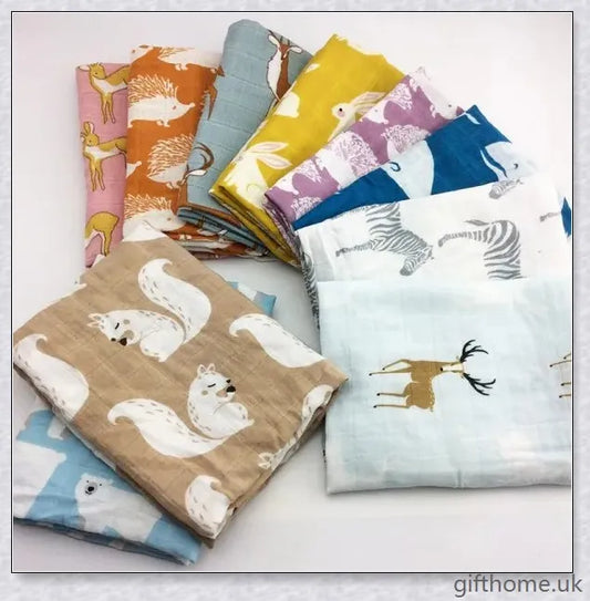 Premium soft and versatile baby cotton towel in white, grey, and cream colours