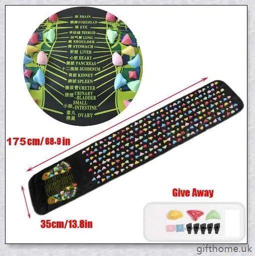 Foot Reflexology Massage - Acupressure Reflexology Mat with targeted pressure points for relaxation and improved circulation