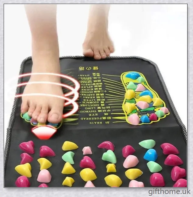 Foot Reflexology Massage - Acupressure Reflexology Mat with targeted pressure points for relaxation and improved circulation