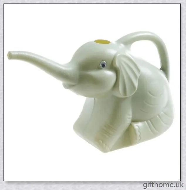 Elephant-shaped watering can in various vibrant colours, perfect for gardening and lawn care