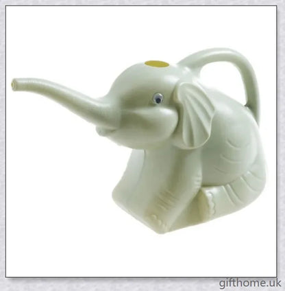 Elephant-shaped watering can in various vibrant colours, perfect for gardening and lawn care