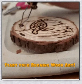Premium wood-burning set with adjustable temperature, variety of tips, and storage case for crafters to create artistic pyrography designs