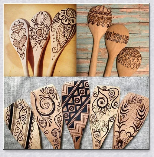 Premium wood-burning set with adjustable temperature, variety of tips, and storage case for crafters to create artistic pyrography designs