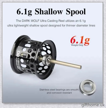 Lightweight, high-performance baitcasting reel with advanced features for precise control and long-distance casting