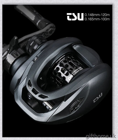 Lightweight, high-performance baitcasting reel with advanced features for precise control and long-distance casting