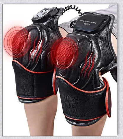 Magnetic Knee Massager with adjustable temperature, timer, and vibration settings for soothing pain relief