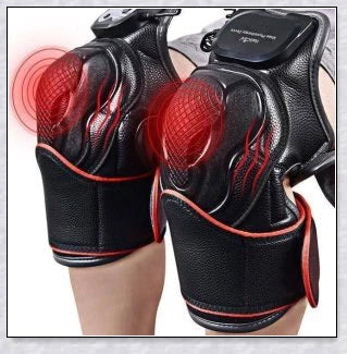 Magnetic Knee Massager with adjustable temperature, timer, and vibration settings for soothing pain relief