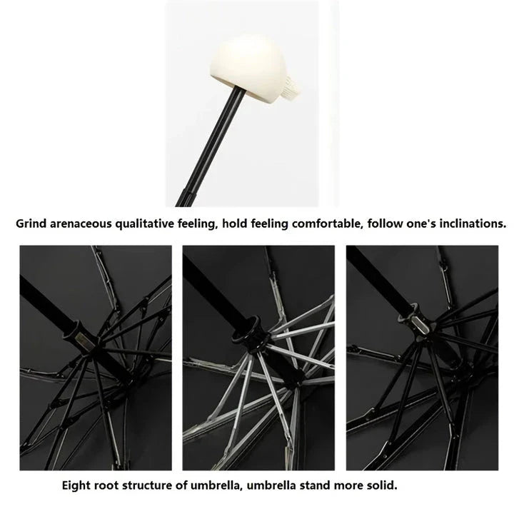 Compact UV protection mini travel umbrella with folding design and vinyl coating for durability and portability