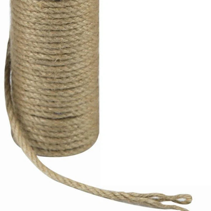 Wooden cat scratching post with sisal rope, suitable for cats of all sizes