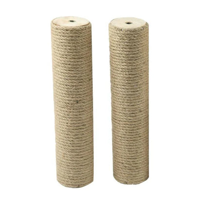 Wooden cat scratching post with sisal rope, suitable for cats of all sizes