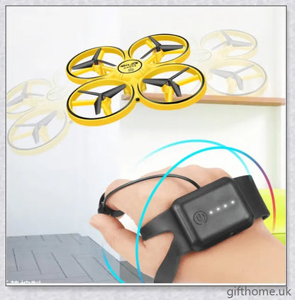 Gesture Remote Control Four Axis Smart Drone with intuitive hand gesture controls and LED lights for smooth, stable, and collision-free flying experience