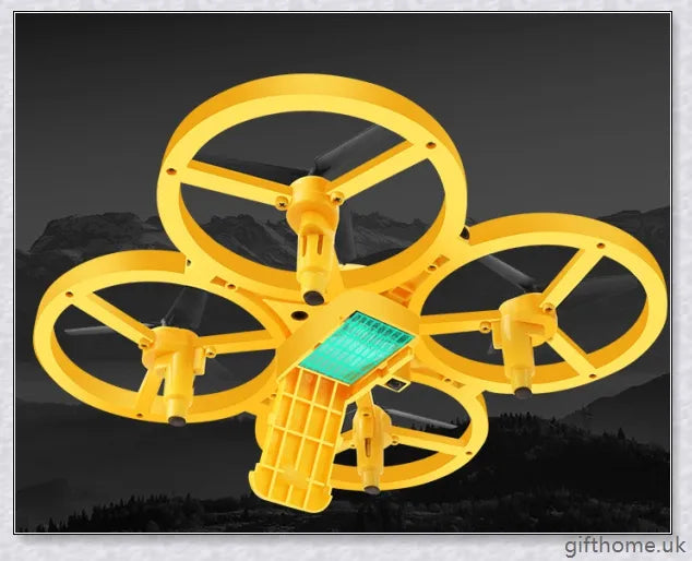 Gesture Remote Control Four Axis Smart Drone with intuitive hand gesture controls and LED lights for smooth, stable, and collision-free flying experience