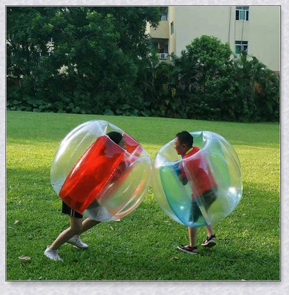 Inflatable bubble bumper ball for backyard, park, or amusement centre fun