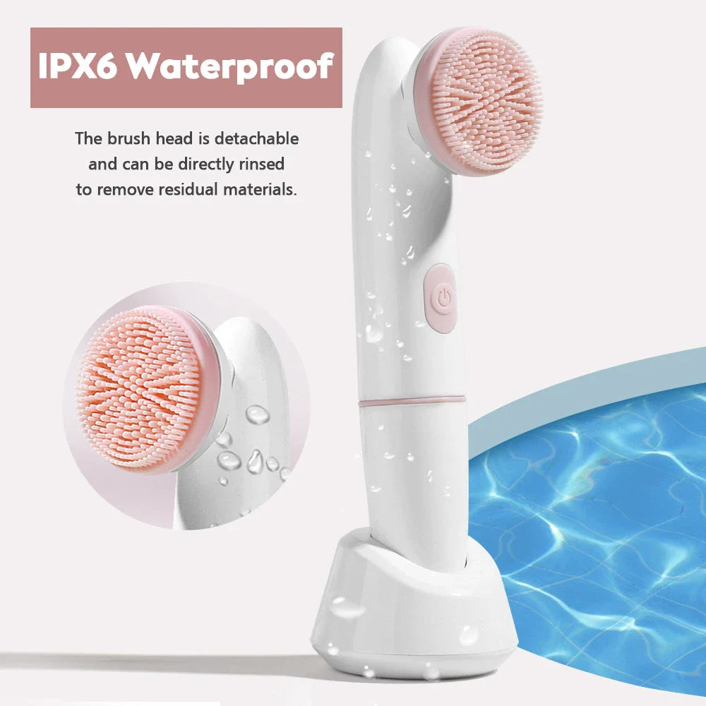 Electric Facial Cleanser with Vibration Technology for Deep, Thorough Cleansing