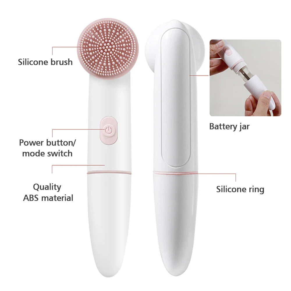 Electric Facial Cleanser with Vibration Technology for Deep, Thorough Cleansing
