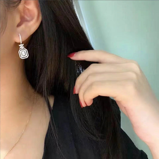 Elegant zirconia bow earrings for women, perfect for any occasion
