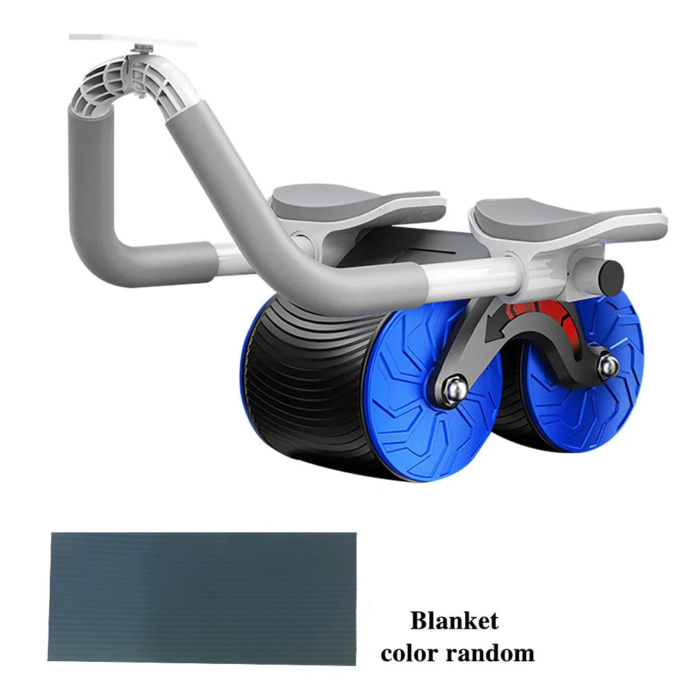 2-in-1 Exercise Belly Wheel with smart counting feature for indoor fitness