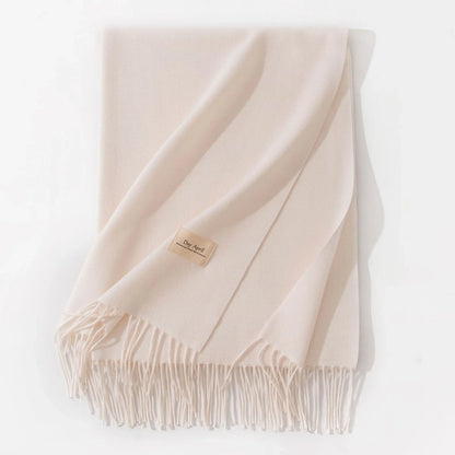 Elegant artificial cashmere scarf for women in various colors, perfect for winter warmth and style.