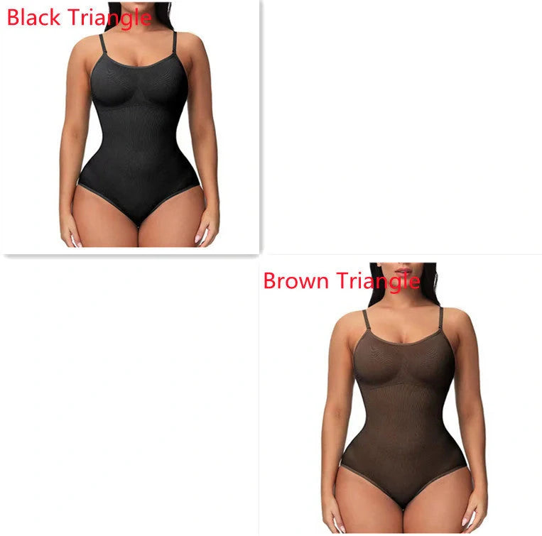 Women's Nylon Suspender Jumpsuit in various colours for body-shaping and style