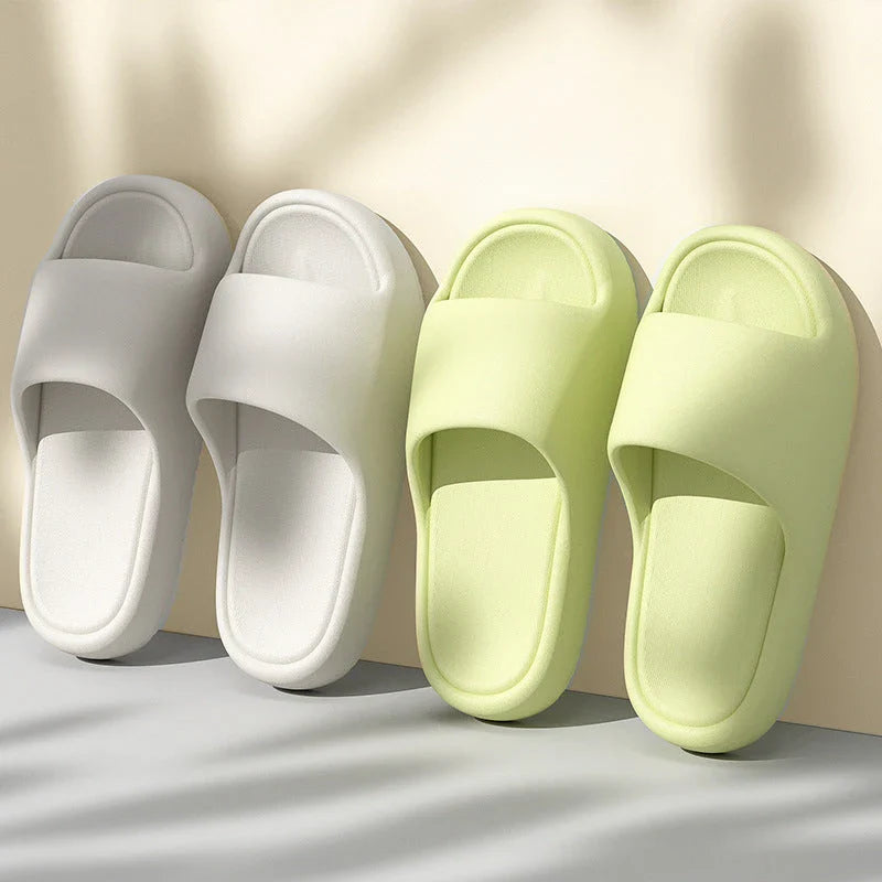 Premium EVA house slippers with thick, slip-resistant soles for indoor comfort and safety